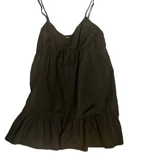 FOREVER 21: Short Black Woven Dress